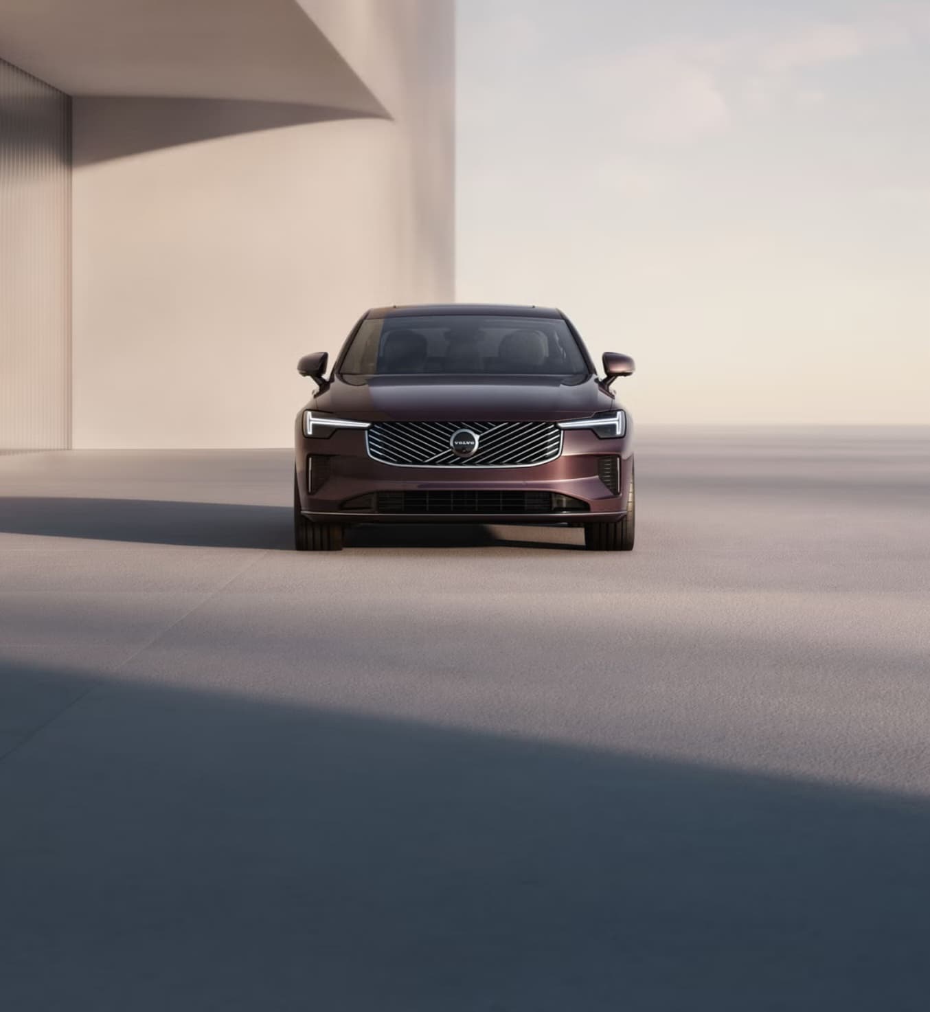 흑백 일러스트로 표현된 신형 XC90과 S90