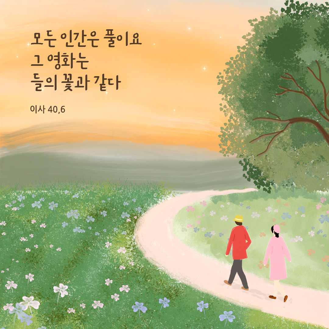 모든 인간은 풀이요 그 영화는 들의 꽃과 같다. (이사 40,6)