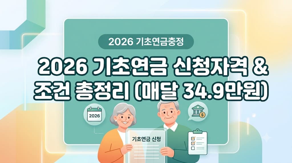 2026 기초연금 신청자격과 65세 소득기준, 선정기준액 247만원 안내