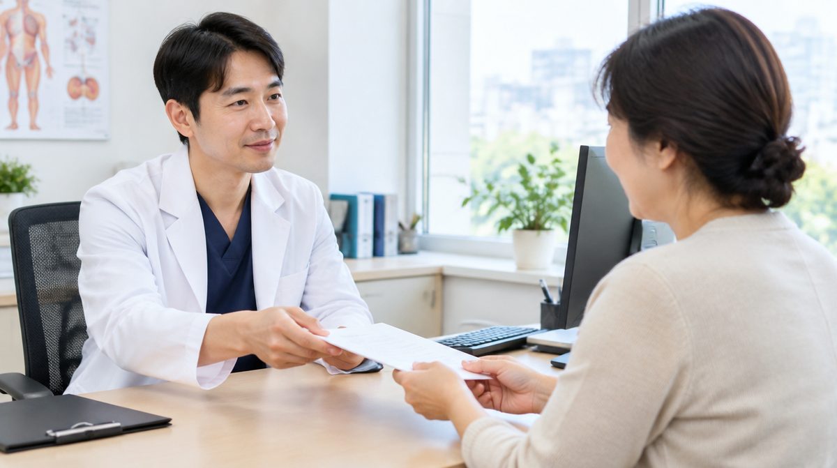 병원에서 중증환자 장애인증명서를 받는 보호자