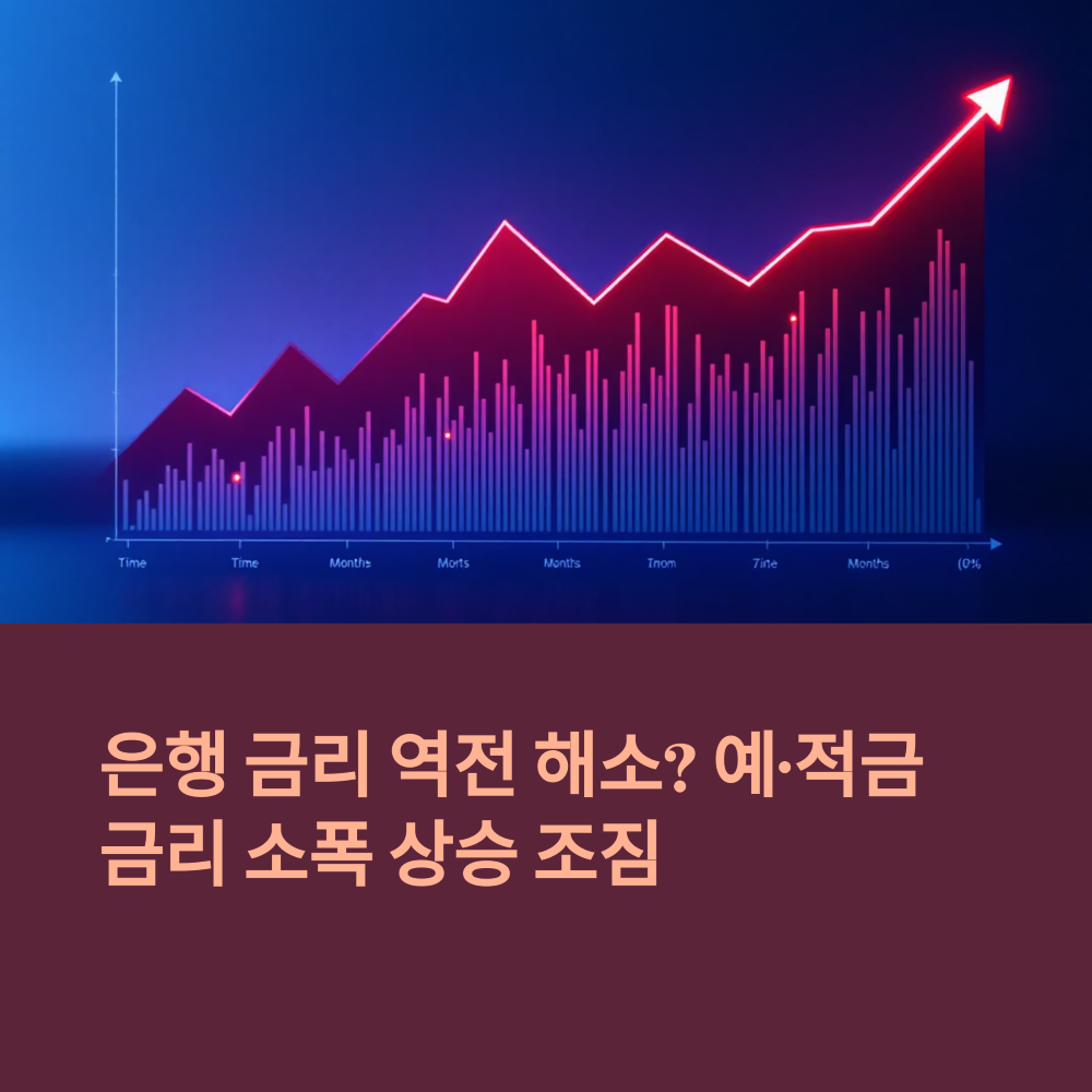 은행 금리 역전 해소? 예&middot;적금 금리 소폭 상승 조짐 썸네일