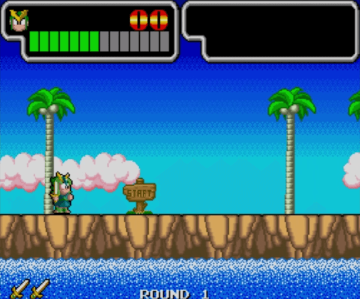 원더보이3-오락실게임-시작-화면