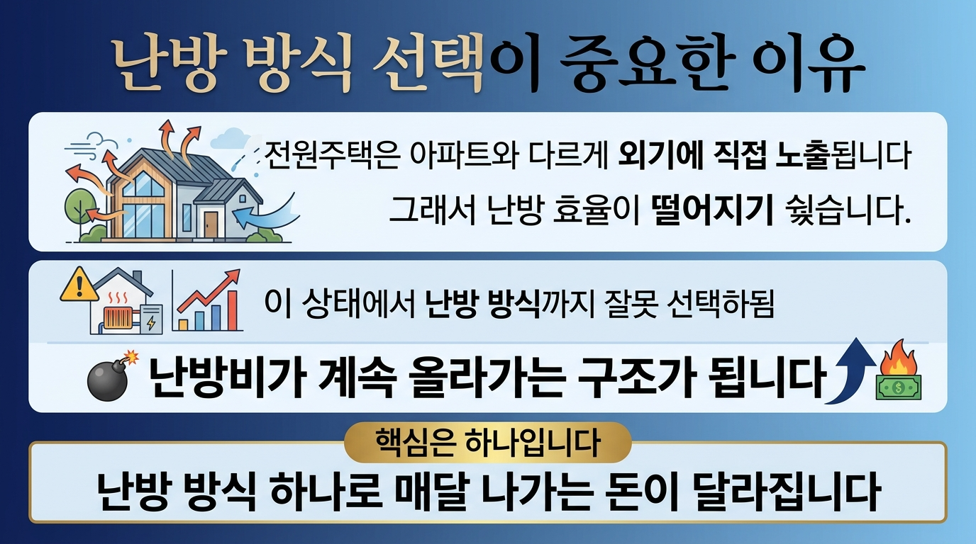 난방 방식 선택이 중요한 이유