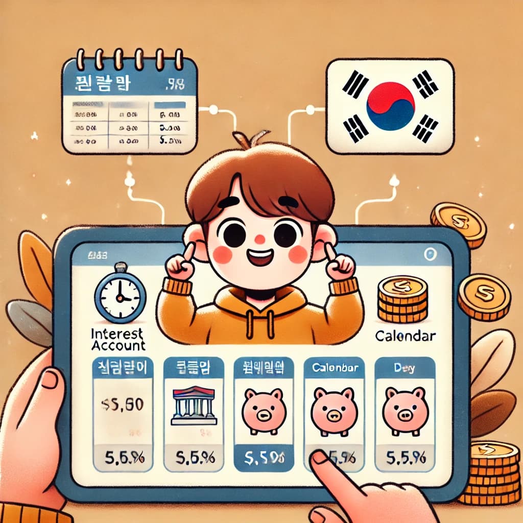 모바일로 모아져있는 돈을 확인하는 모습