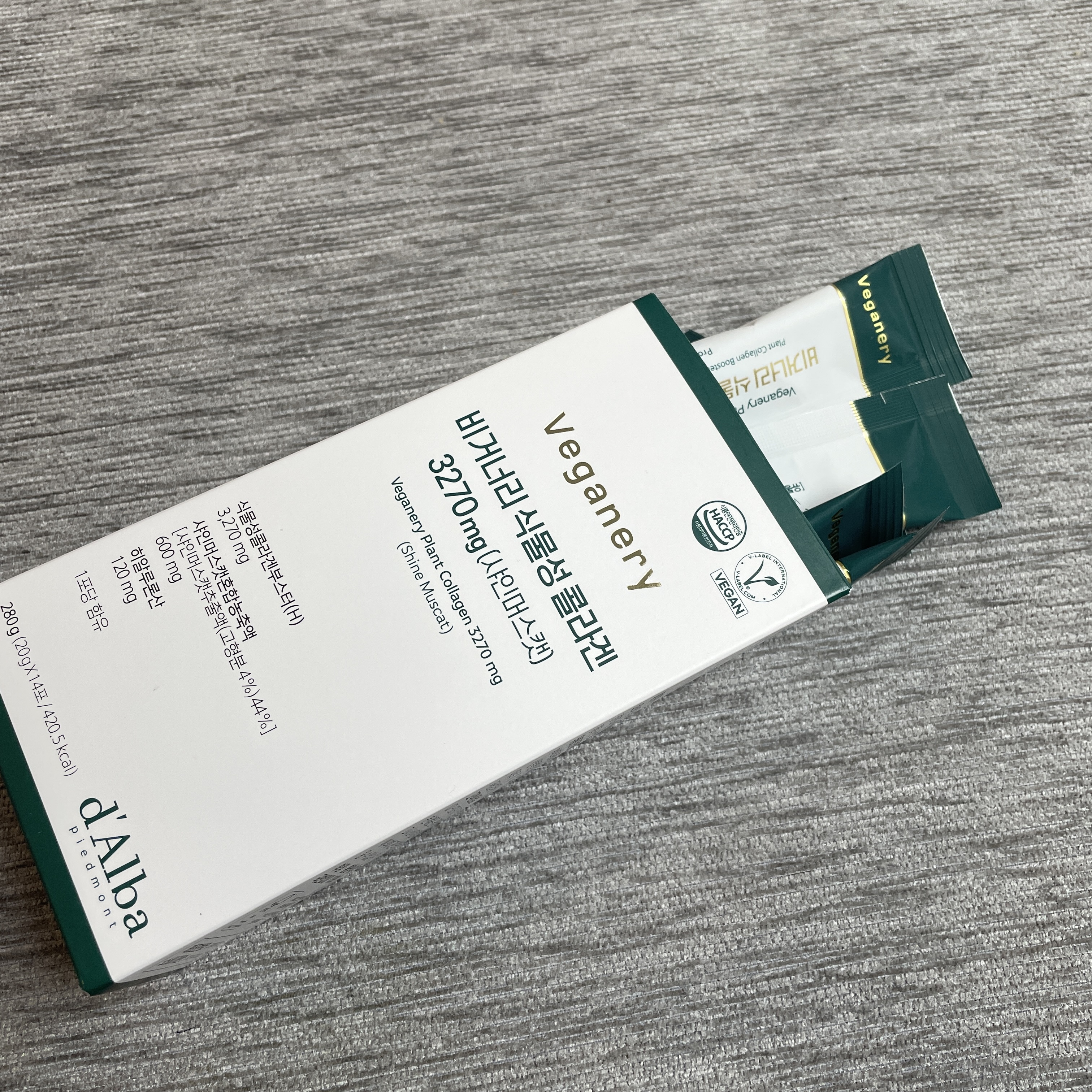 달바 비거너리 식물성 콜라겐 내부 구성