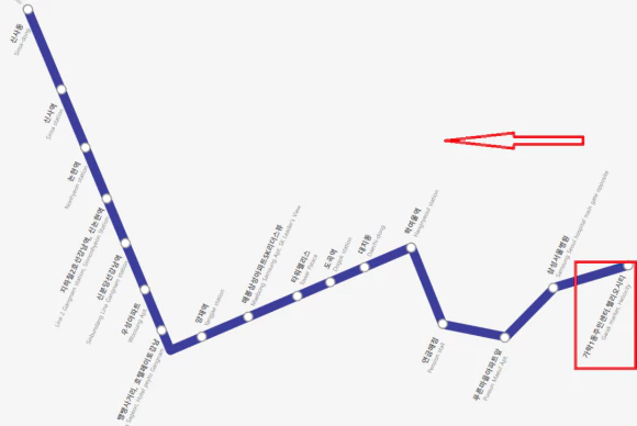6009번 공항버스 노선도