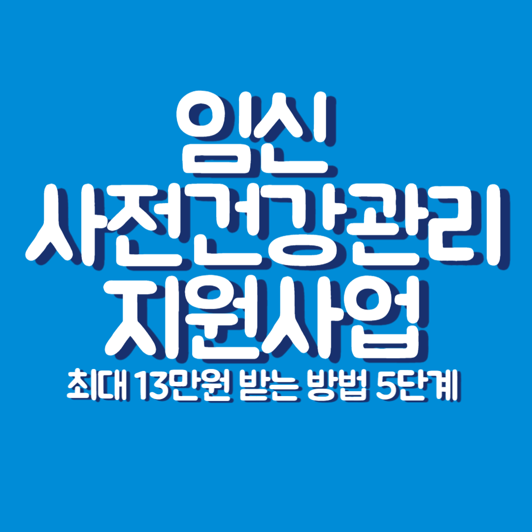 임신 사전건강관리 지원사업 대표이미지