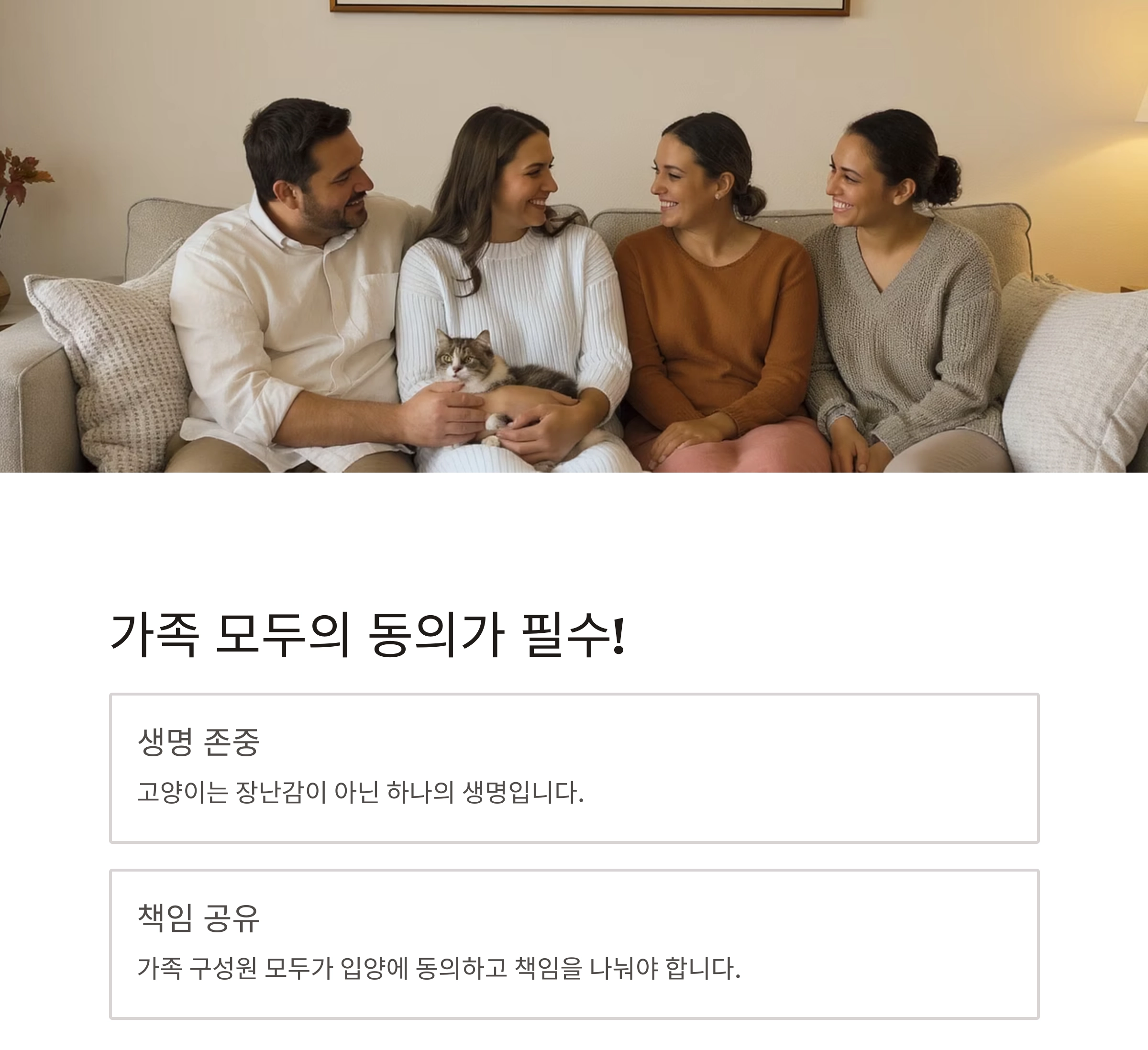 후회 없는 선택을 위한 고양이 입양 전 체크리스트