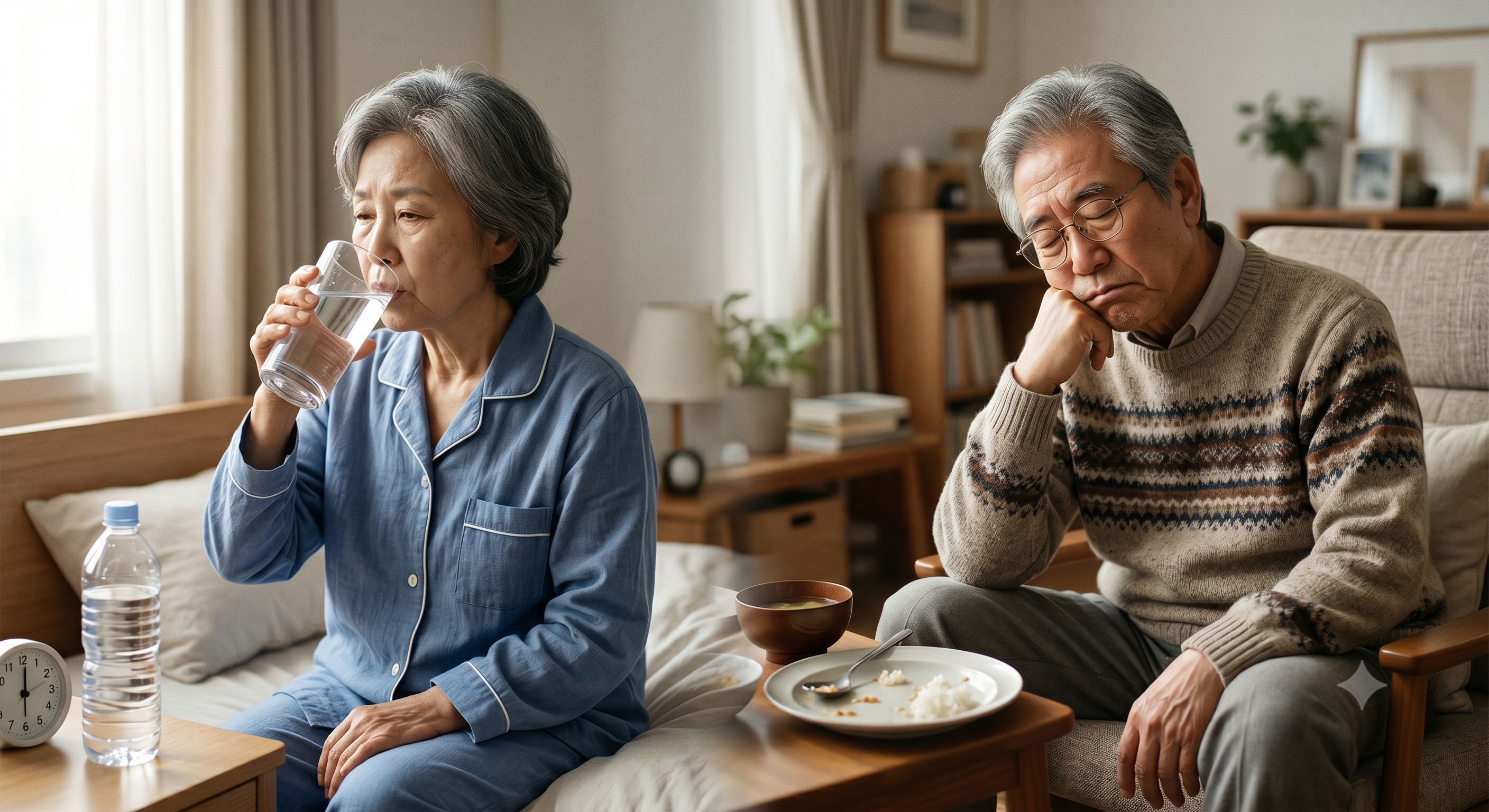 아침에 일어나면 입이 바짝 마르고 식사만 하면 몸이 천근만근