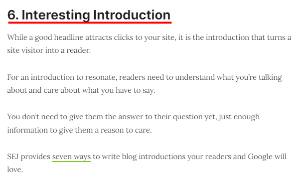 도입부를 흥미롭게 적자 이미지