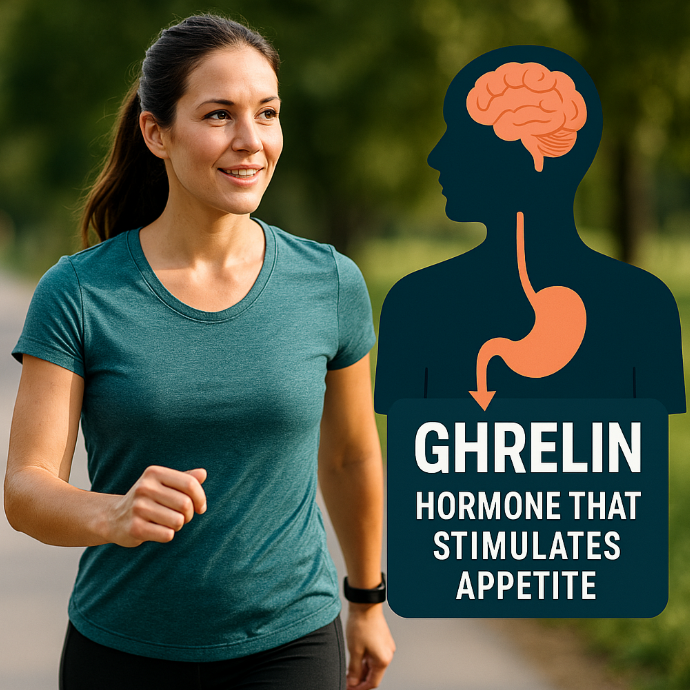 walking appetite hormone ghrelin