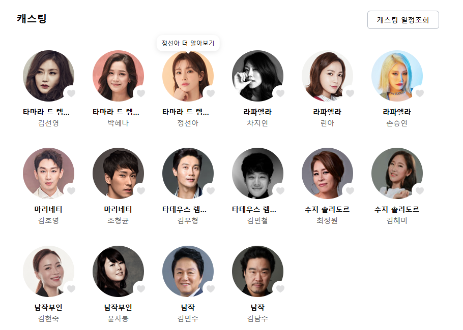 캐스팅 사진