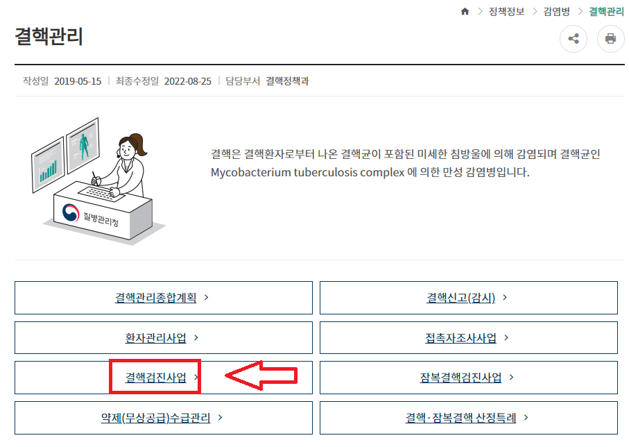 결핵검진사업