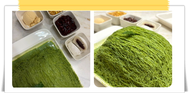 핸썸가이즈 분당 실타래빙수 애플망고빙수 후기
