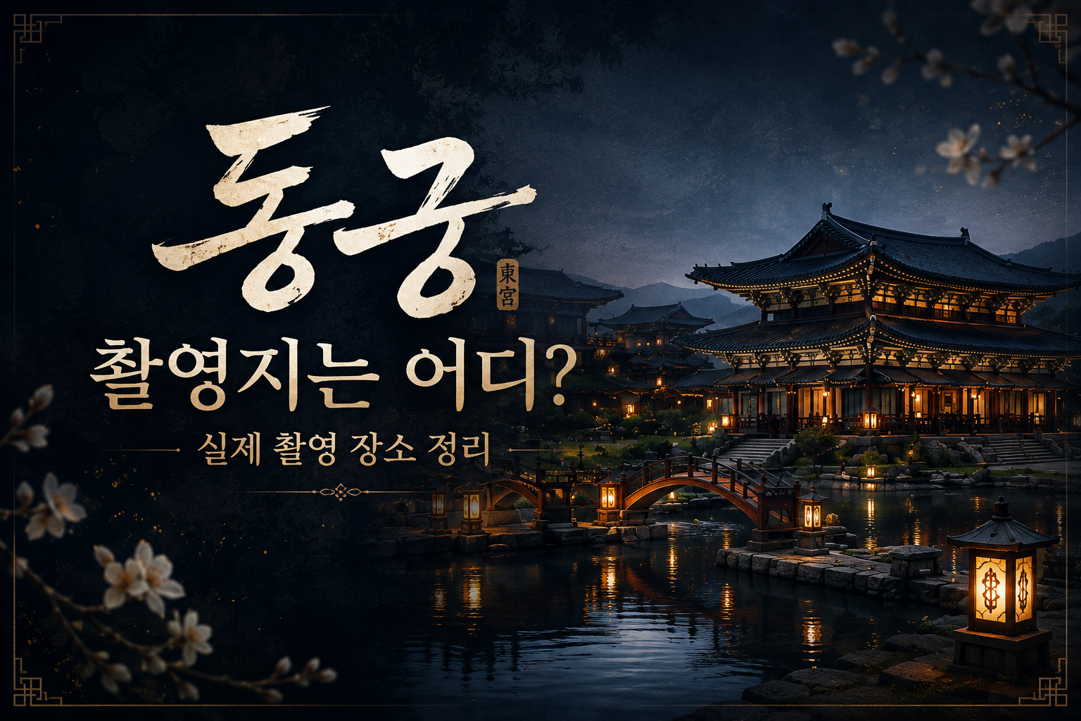 동궁 촬영지는 어디? 실제 촬영 장소와 세트장 총정리