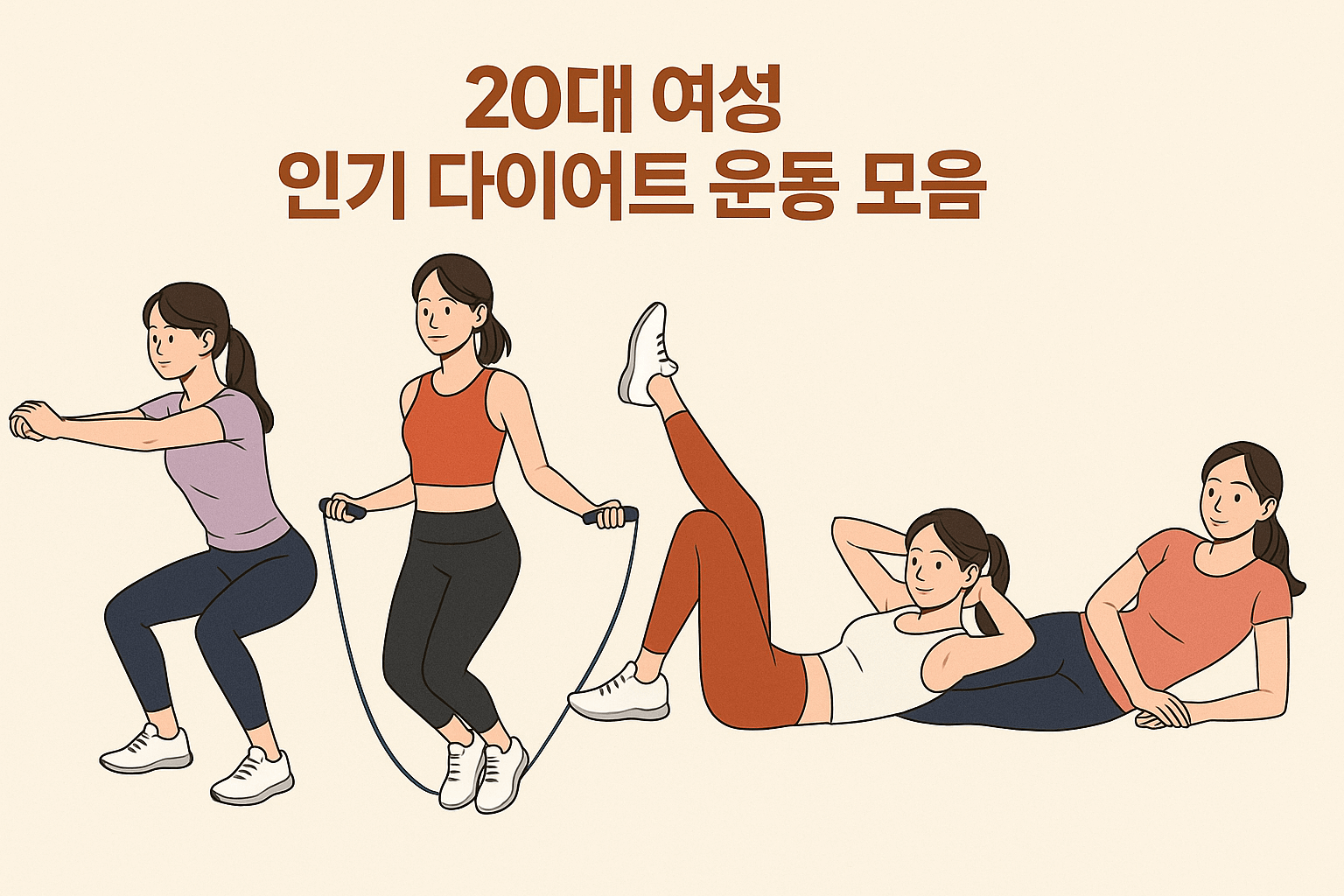 20대 여성 인기 다이어트 운동 모음