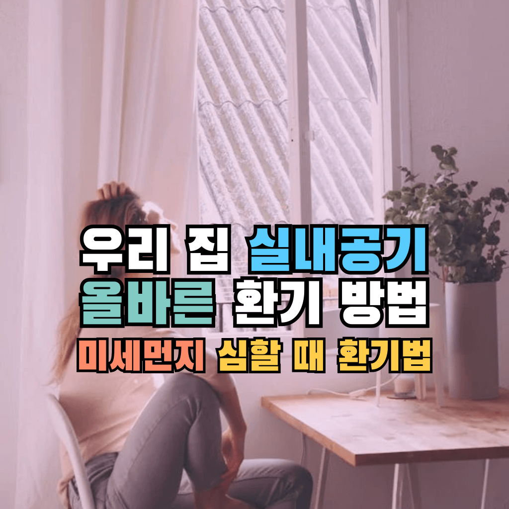 우리 집 실내공기 올바른 환기 방법: 미세먼지 심할 때 환기법