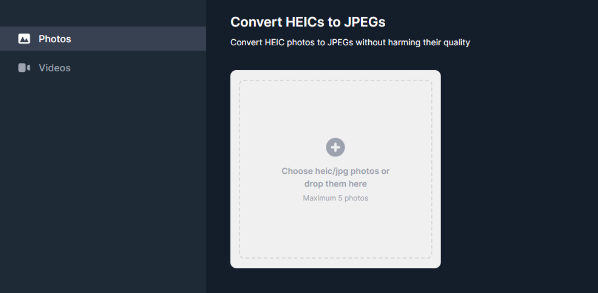 Convert HEIC to JPEG