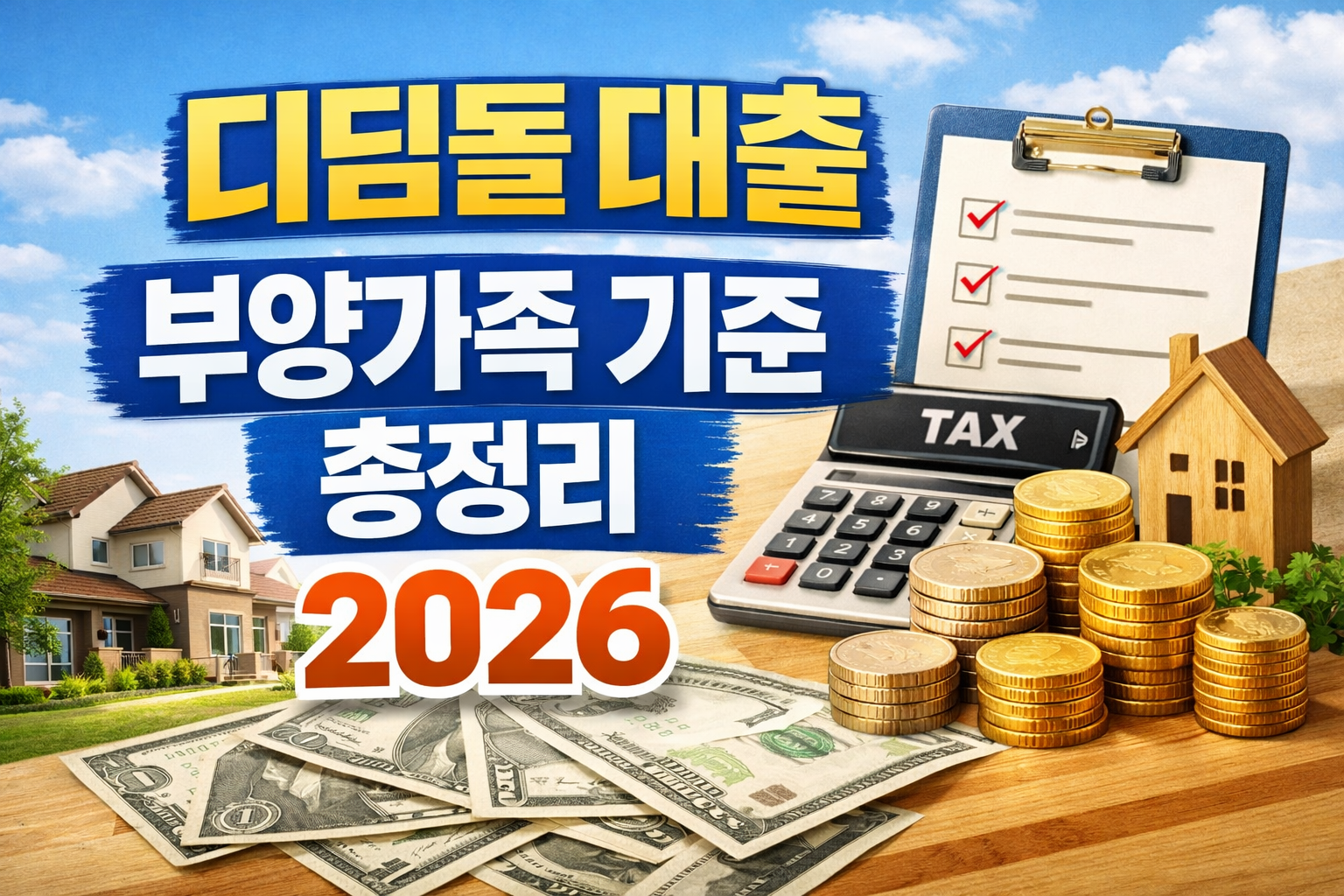 디딤돌 대출 부양가족 기준 총정리 (2026) 연말정산과 뭐가 다를까?