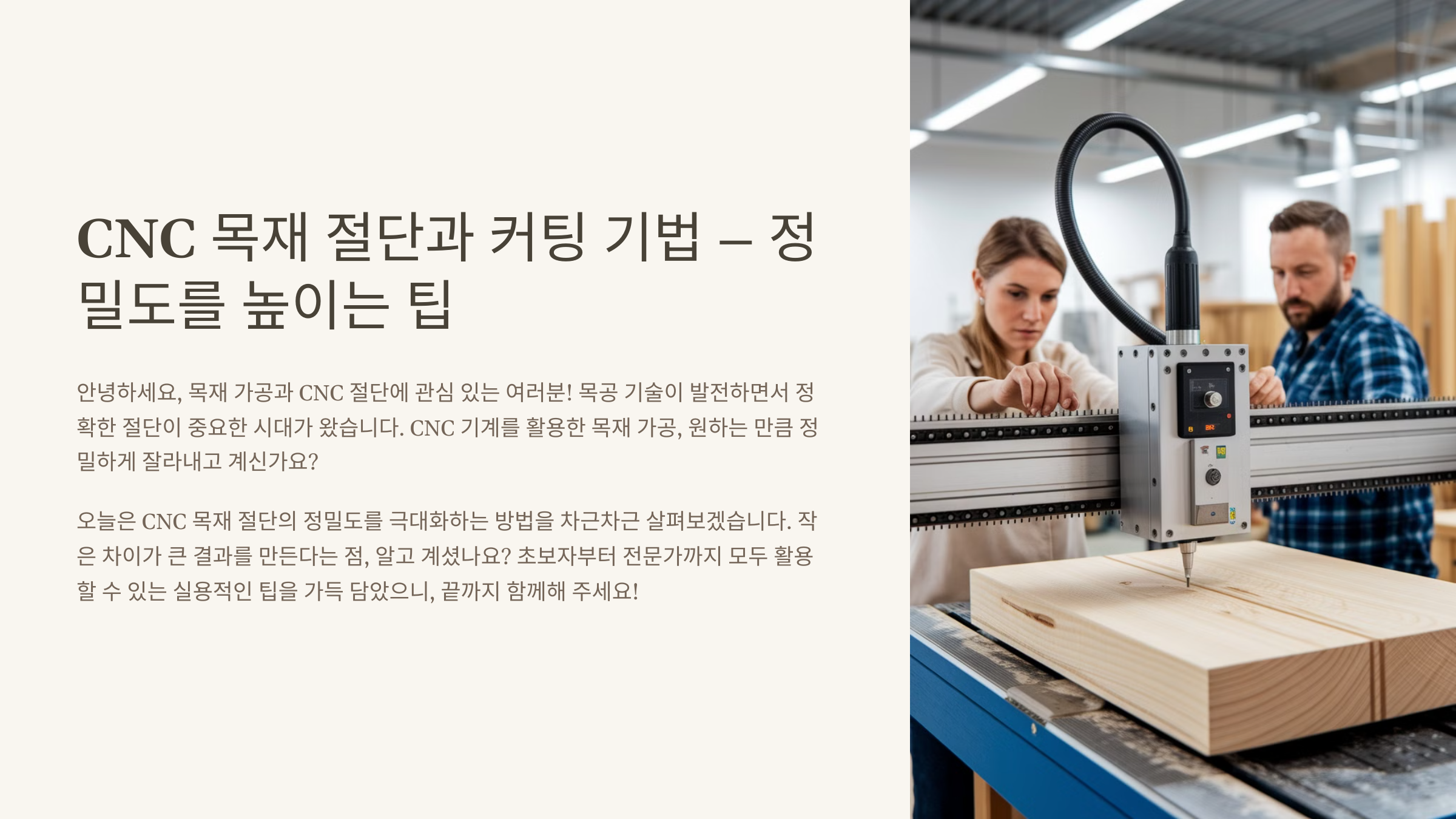CNC 목재 절단