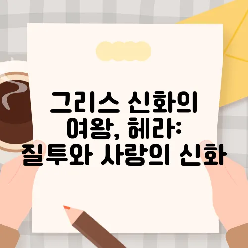 그리스 신화의 여왕, 헤라: 질투와 사랑의 신화