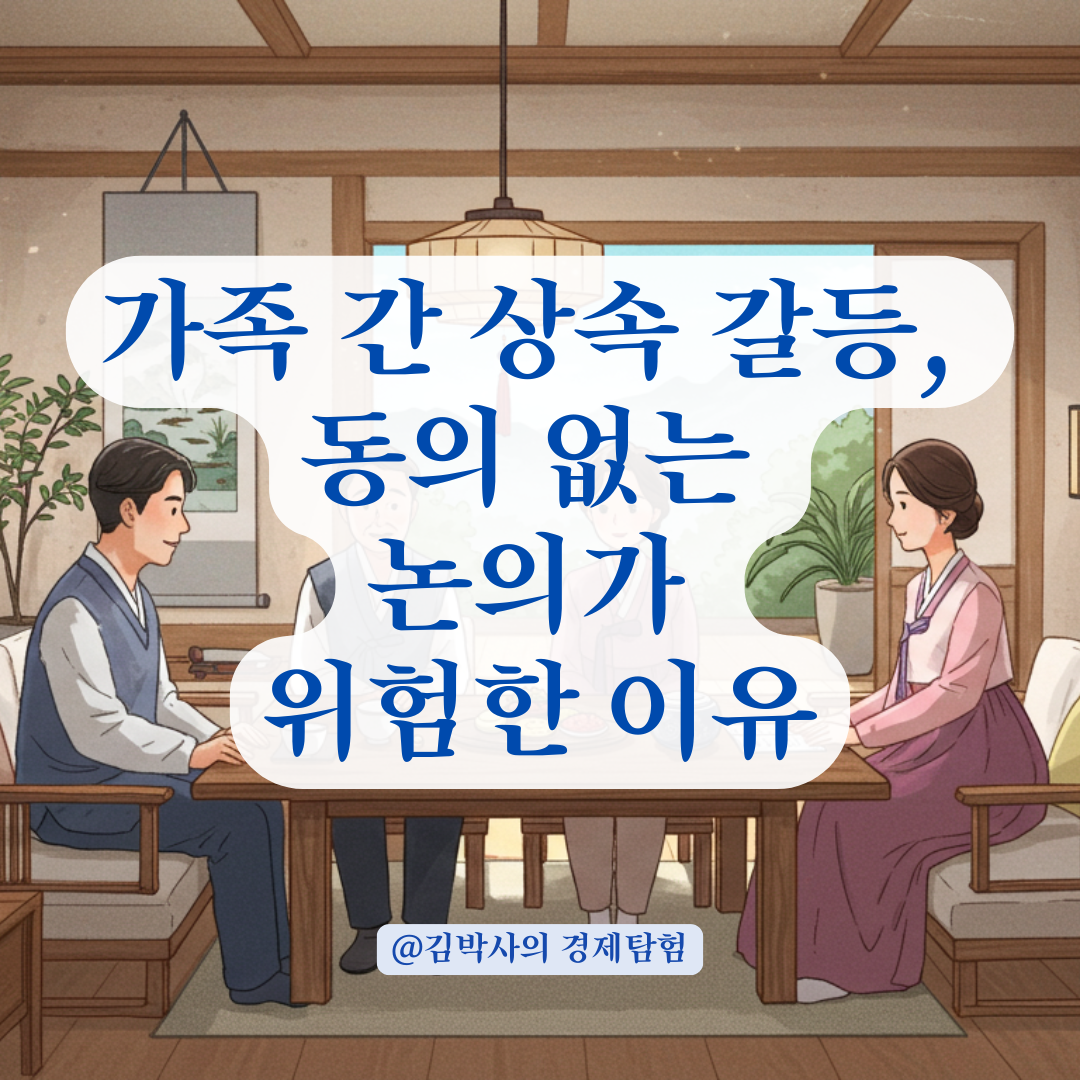 가족 간 상속 갈등을 줄이려면, 당사자 동의 없이 논의하지 말아야 할 이유.