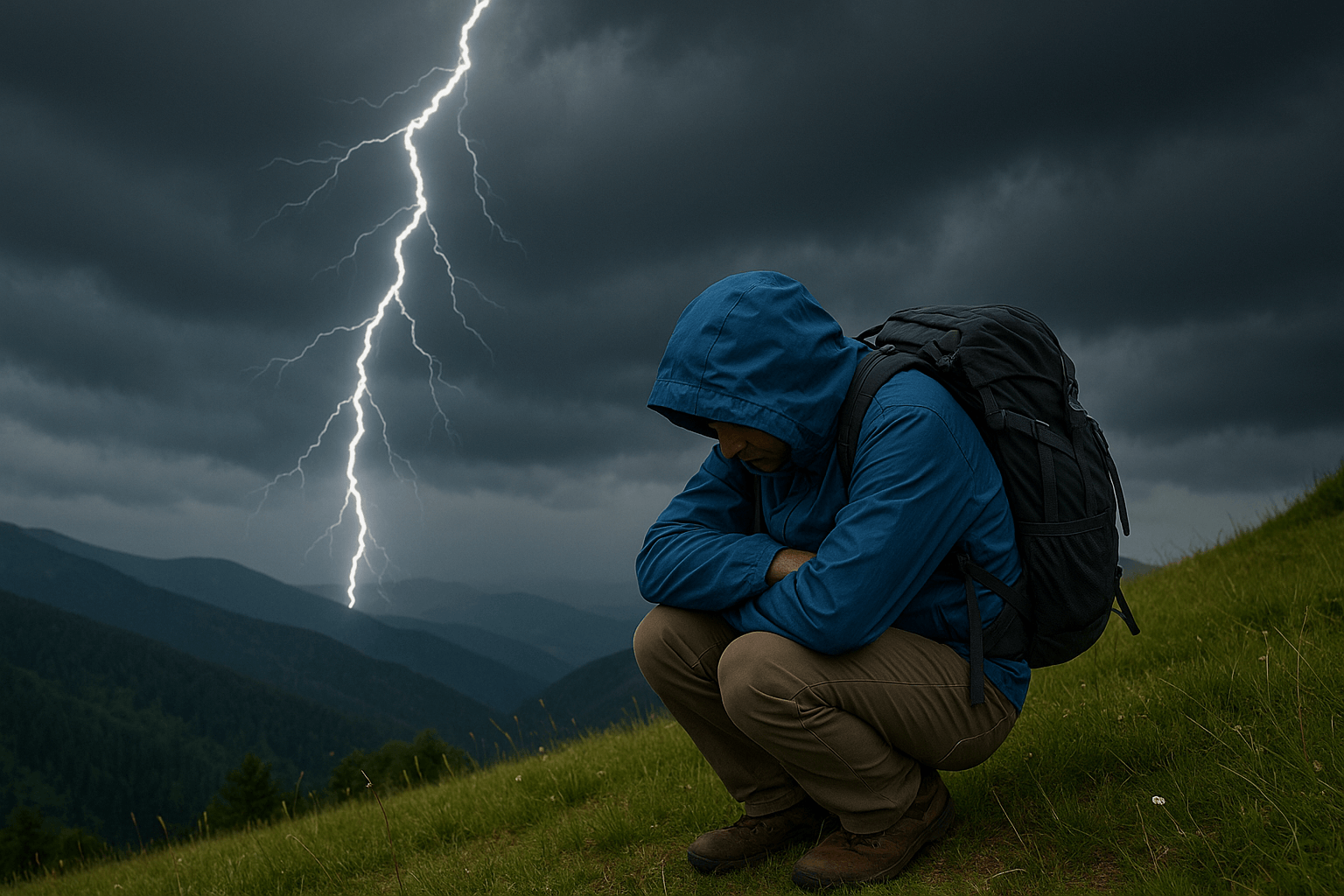 산행 중 낙뢰사고