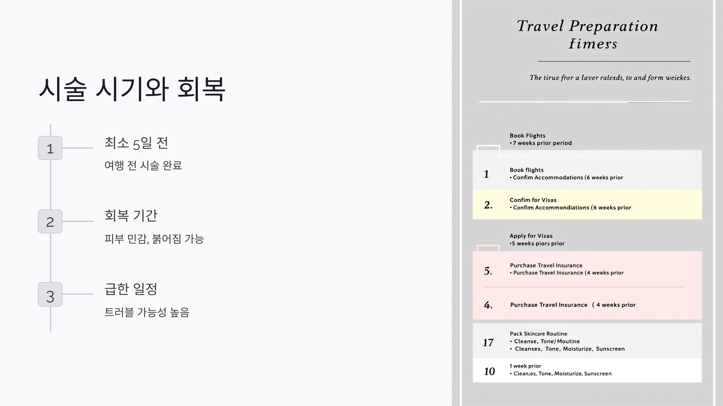여행 전 화이트태닝 시술 시기, 얼마나 앞서야 안전할까?