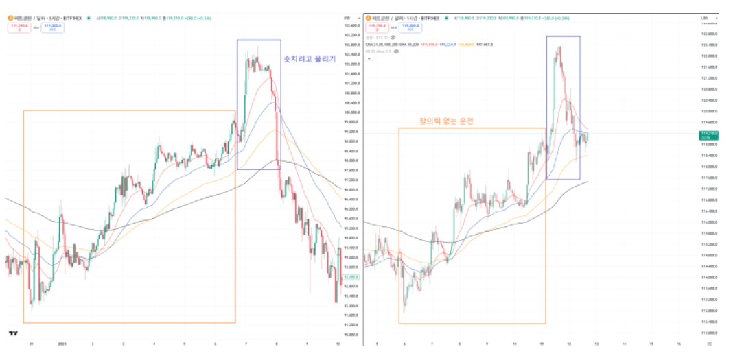 비트코인 차드 패턴 미교 이미지