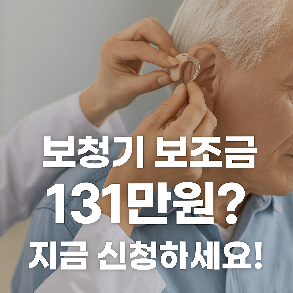 보청기 보조금 131만원?