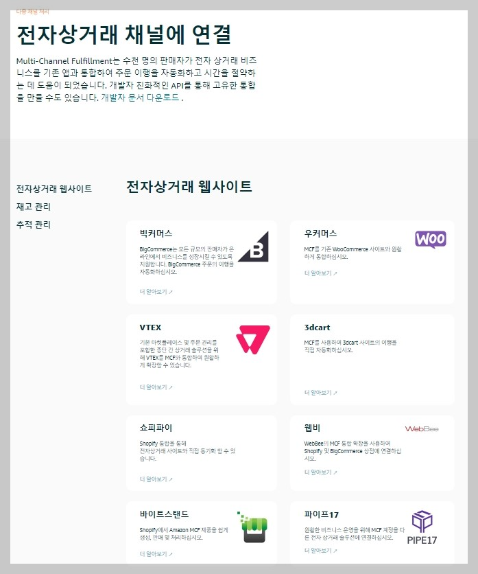 Connect to an e-commerce channel