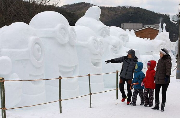 청양 얼음분수축제