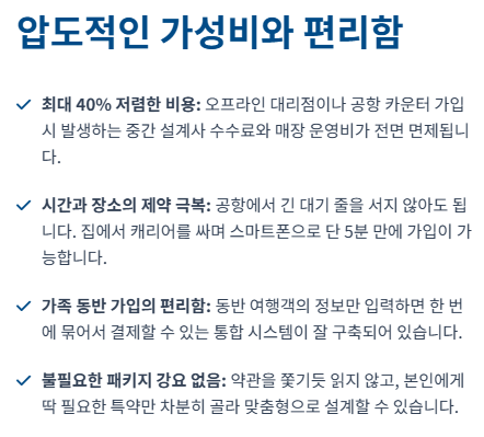 여행자보험 인터넷가입