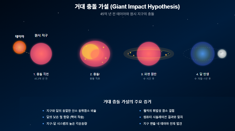달의 형성 이론