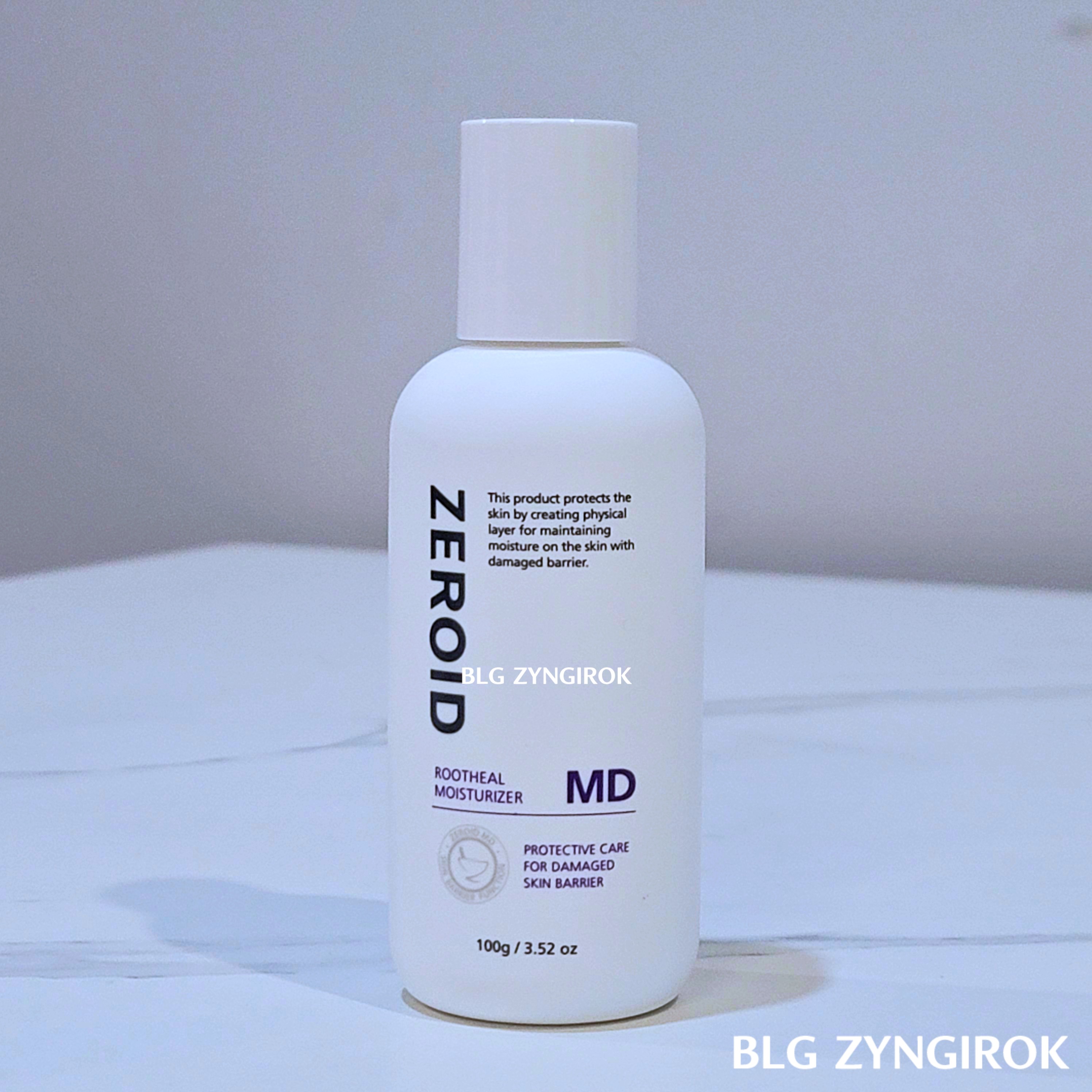 제로이드 루트힐 두피 보습제 - 제품이 테이블 위에 놓여있다.