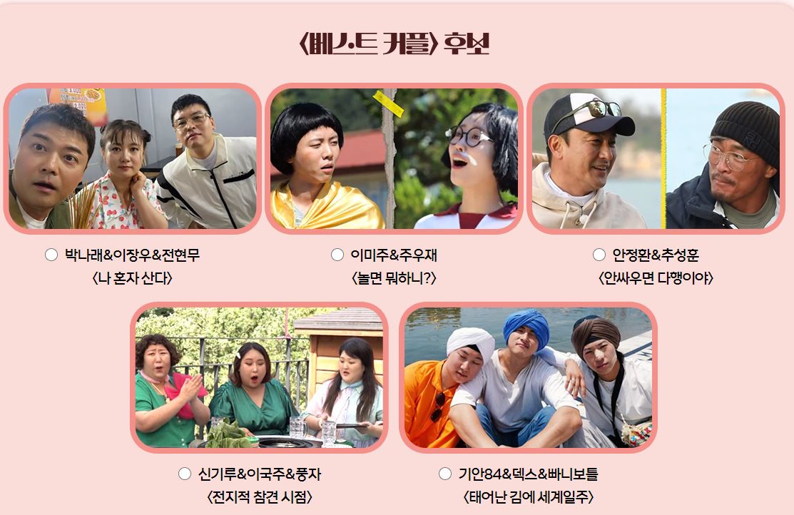 2023 KBS MBC SBS 연예대상 수상자 대상