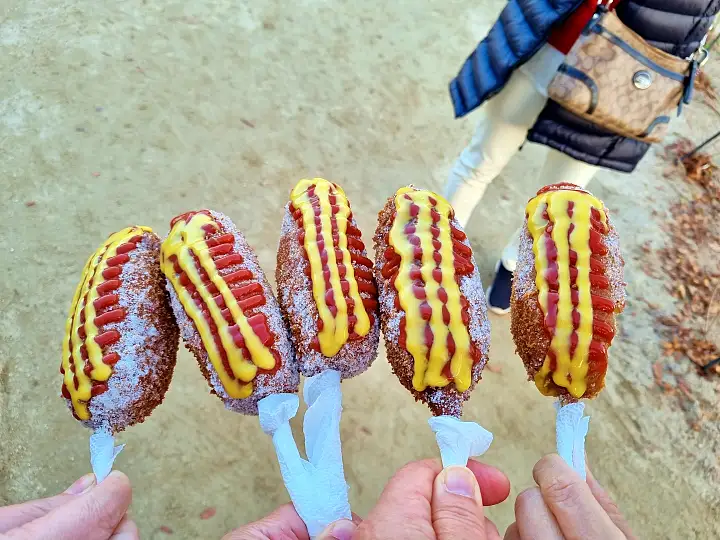 핫도그 연잎 가루가 들어간 두물머리 명물 양평 맛집