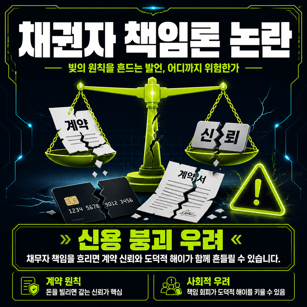 채권자 책임론 논란