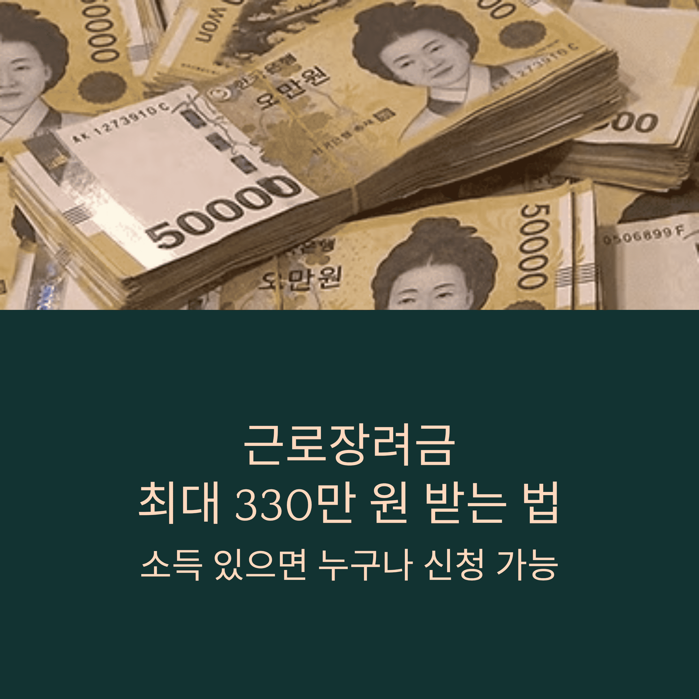근로장려금 금액과 조건 총 정리