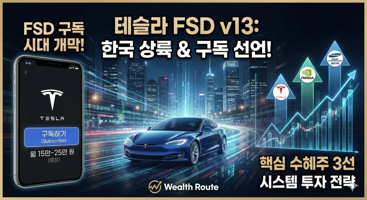 썸네일. 테슬라 FSD v13 구독