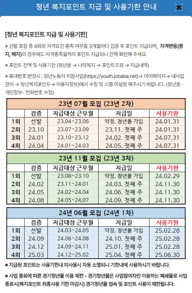 경기도-청년-포인트-지급일-사용기한