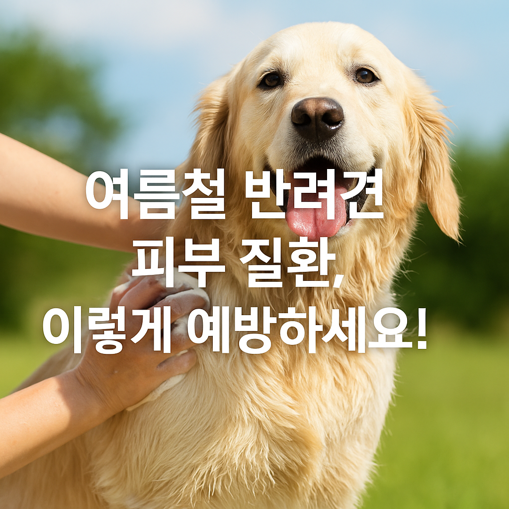 여름철 반려견 피부 질환, 이렇게 예방하세요!