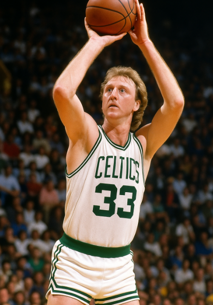 래리 버드의 슈팅 장면