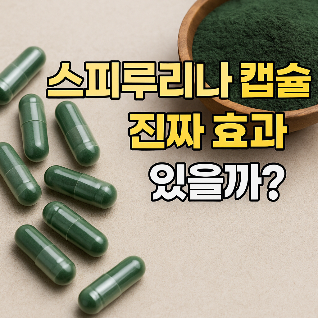 스피루리나 캡슐, 진짜 효과 있을까