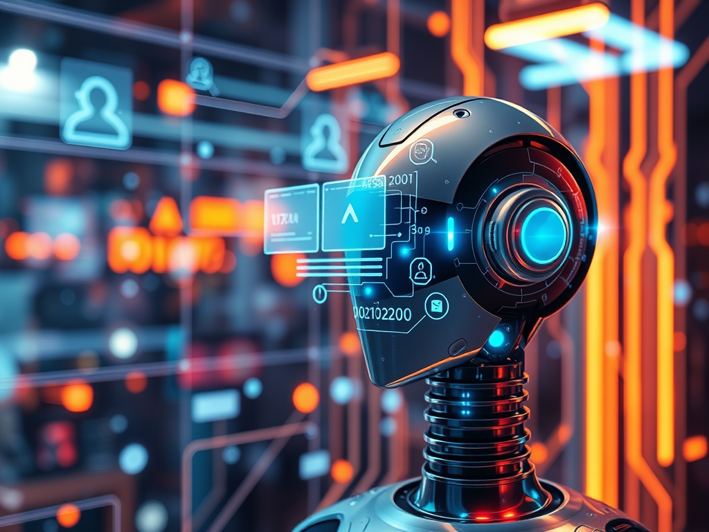 AI 기술과 도시 인프라의 결합을 상징하는 이미지