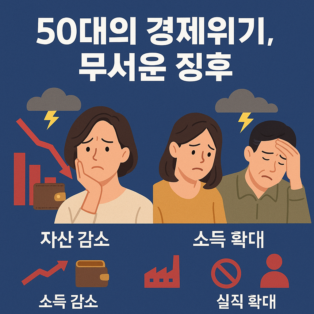 50대 경제위기 관련 사진첨부
