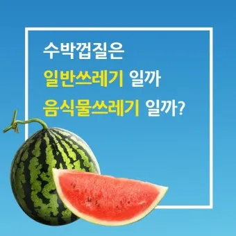 수박껍질 음식물쓰레기 헷갈리는 분들을 위한 정확한 정리_5