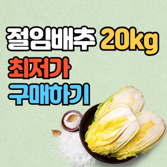 절임배추 최저가
