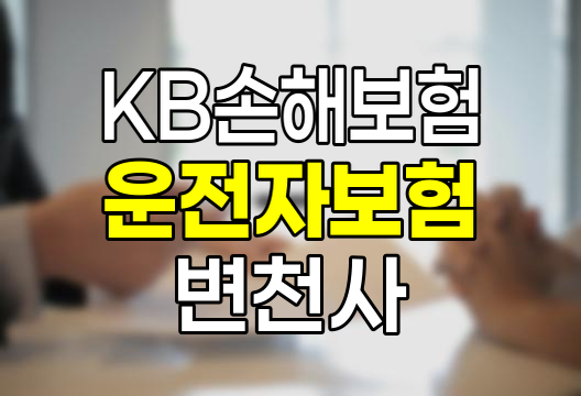 KB손해보험 운전자보험 보장내용 변천사와 연도별 특징