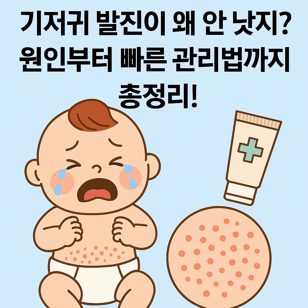 기저귀 발진이 왜 안 낫지? 원인부터 빠른 관리법까지 총정리!